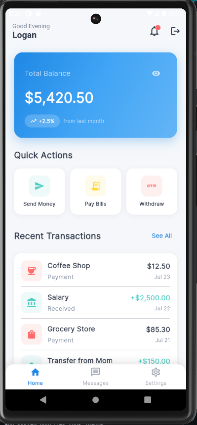 Home Dashboard